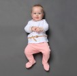 Ползунки с ножками арт 26-247, цвет Розовый - "Mama's Mart"  Интернет-магазин детских товаров