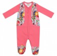 Комбинезон со стопами, арт 22-240, цвет Розовый и набивка Цветы - "Mama's Mart"  Интернет-магазин детских товаров
