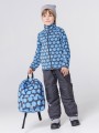 Куртка флисовая  Crockid (Крокид) ФЛ 34011/н15, Синяя геометрия - "Mama's Mart"  Интернет-магазин детских товаров