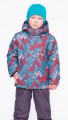 Комплект мембранный зимний для мальчика UKI KIDS (Юки кидс), модель Лабиринт, цвет Серый-красный - "Mama's Mart"  Интернет-магазин детских товаров