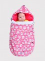 Конверт для новорожденного зимний Crockid ВК60009/н/2БЮ мембранный, утепленный, цвет розовый с пингвинами - "Mama's Mart"  Интернет-магазин детских товаров