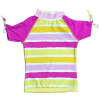 Футболка с коротким рукавом BABY BANZ, цвет SUN BLOSSOM (Сан блоссом, розовый с полосками) - "Mama's Mart"  Интернет-магазин детских товаров
