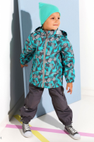 Комплект демисезонный для мальчика 3в1 с флисовой кофтой Crockid (Крокид) ВК 20040/н2 (ветровка, флисовая кофта, полукомбинезон) - "Mama's Mart"  Интернет-магазин детских товаров