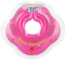 Круг на шею для плавания Baby Swimmer 0-24 мес, розовый Арт BS02P - "Mama's Mart"  Интернет-магазин детских товаров