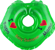 Круг на шею для плавания Baby Swimmer 0-24 мес, Серия Я люблю, зеленый Арт BS21G - "Mama's Mart"  Интернет-магазин детских товаров
