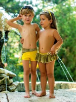 Плавки-шорты пляжные для мальчика BX 051417 Boom, цвет Желтый - "Mama's Mart"  Интернет-магазин детских товаров