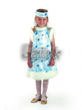 Новогодний костюм детский Снежинка (шелк) арт 222 - "Mama's Mart"  Интернет-магазин детских товаров